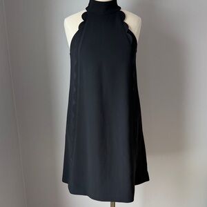 Ted Baker Black Scalloped High Neck Sleeveless Mini Dress, Women’s size 1 (4)